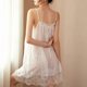 thumbnail image 5 of Camisones de encaje sexys para mujer, primavera verano 2024, ropa de dormir para mujer, pijamas transparentes sin mangas, vestidos 4XL, 5 of 5