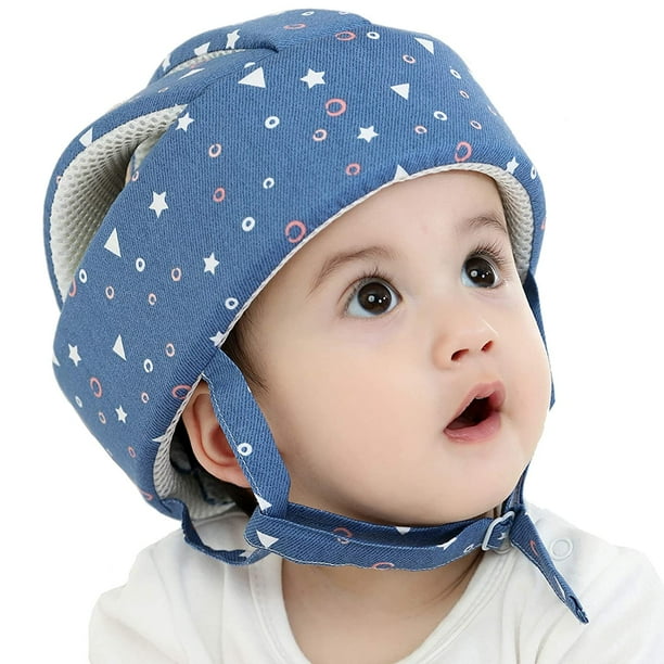 Casco de seguridad para bebes Ninos pequenos Protector de cabeza para ninos Almohadilla para la cabeza para bebes Gorro de arnes protector Sombrero de seguridad para ninos ajustable suave Protector d ...