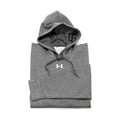 thumbnail image 2 of Under Armour Mens Hustle Fleece Hoodie , Carbon Heather 090/White , X-Large, 2 of 3