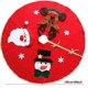thumbnail image 2 of Alfombrilla para falda de árbol de Navidad, decoración para fiestas navideñas (ROJO), 2 of 5