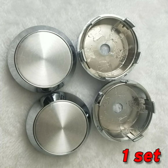 Micro Trader Universal Alloy Wheels Centre Hub Caps 60mm Silver