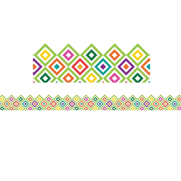EU-845628 - A Sharp Bunch Diamond Pattern Deco Trim Extra Wide Die Cut by Eureka