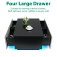 thumbnail image 3 of High Gloss LED Coffee Table Modern Center Tea Table with Adjustable LED Light and Storage 35.4 x 21.7 x 13.8 Inches, 3 of 10