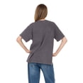 thumbnail image 5 of Forever 21 Women's Oversized Graphic Tee, Relaxed Fit Short Sleeve T-Shirt, Casual Streetwear Everyday Style Top, Grey, XXS-4X, 5 of 6