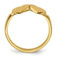 thumbnail image 2 of Finest Gold 14K Yellow Gold 7.5 x 7.5 mm Open Back Heart Signet Ring - Size 6, 2 of 5
