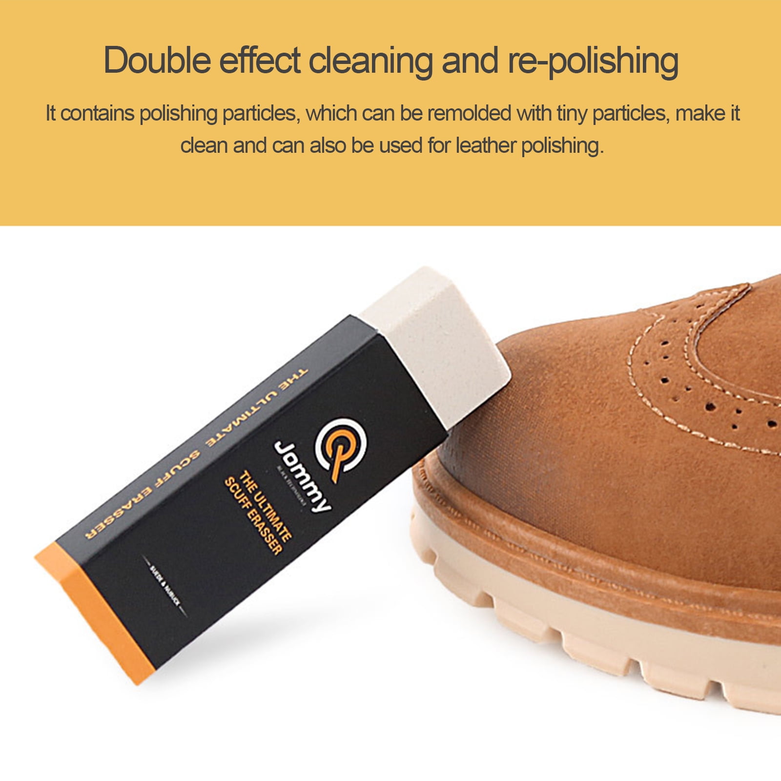 Gomme En Caoutchouc Pour Nettoyer Le Daim/Nubuck - Nettoyage Sec Sans Eau