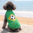 thumbnail image 4 of Dog Jersey - Breathable Mesh Puppy Football Jersey - Lightweight Stretch Sporty Dog Clothes - Summer Shirts for Small Dogs - Soccer Jersey for Dogs - Sportswear Pet Clothes, 4 of 5