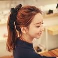 thumbnail image 1 of Visland Sweet Double-layer Satin Solid Color Bow Hair Tie Hair Rope Hair Accessories, 1 of 7