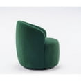 thumbnail image 6 of Swivel Accent Armchair,Modern Teddy Fabric Barrel Sofa with Curved Back and Armrest,Comfy Single Sofa Chair for Living Room Bedroom Office,Green, 6 of 7