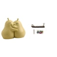 thumbnail image 1 of Sujetalibros De Cerámica Con Forma De Calavera De Pera Abrazada, Quemador De Incienso, Adorno De Mesa, Fina Artesanía, Escultura Para Estantería, Regalo Maravilloso Para Armario O Dormitorio., 1 of 8