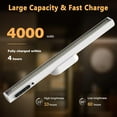 thumbnail image 3 of miduoduo-Battery Powered Operated Wall Strip Lights, Rechargeable Magnetic LED Light Bar with Remote, Dimmable Desk Lamp, Under Cabinet Lighting Wireless for Mirror Closet Bathroom Kitchen \u2013 Whi, 3 of 4
