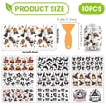 thumbnail image 2 of PVC DIY Heat Transfer Paper for UV Sublimation Cup Pumpkin 110x240mm 10 style 1pc/style 10pcs/set DIY, 2 of 7