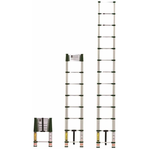 XTEND CLIMB Pro Series 780P Telescoping Ladder, 16-1/2 ft Max Reach H, 13-Step, 250 lb, 1-1/2 in D Step, Aluminum