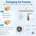 thumbnail image 3 of 18000 BTU Mini Split Air Conditioner & Heater, 19 SEER2 230V Energy Efficient Ductless Wall-Mounted AC Unit Covers Up to 1050 Sq.Ft, Remote Control, 3 of 9