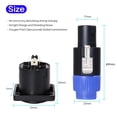 thumbnail image 3 of Conector Speakon SUNNAREPOON de 4 polos con conector NL4MP, color azul, 3 of 7