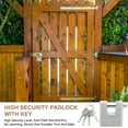 thumbnail image 4 of Candado de alta seguridad Uxcell, candados de acero con gancho en forma de D de servicio pesado 2", 4 of 7