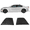 Matte Black, variant on Ikon Motorsports Compatible with 11-23 Dodge Charger V2 Style Window Louver Sun Windshield Gloss Black