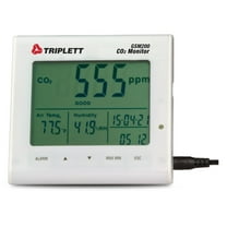 Triplett CO2 Monitor, 23 F to 122 F, LCD GSM200