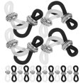 thumbnail image 1 of 20pcs Eyeglass Chain Ends Silicone Eyeglass Rope Ends Replacement Connectors, 1 of 4