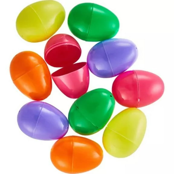 Fillable Plastic Eggs Multi Colored 10 count