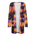 thumbnail image 5 of Cárdigan de mujer Cárdigan de frente abierto Cárdigan estampado de moda Cárdigan de manga larga Blusa informal suelta Tops Odeerbi ODB-2, 5 of 5
