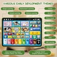thumbnail image 2 of Trilingual Learning Toy Tablet with Music & Sound, Montessori Speech Musical Therapy Educational Toys, 2 of 9