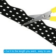 thumbnail image 4 of Borde de tablero de anuncios Uxcell de 2.24" x 32.8 pies, borde con forma de escallopado de puntos blancos, negro/blanco, 4 of 6