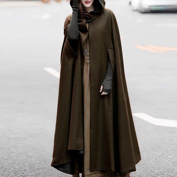 KIHOUT Clearance Women's Jacket Fall Winter Deals Fashion Top Hooded Outwear Coat Long Sleeve Coat Parkas