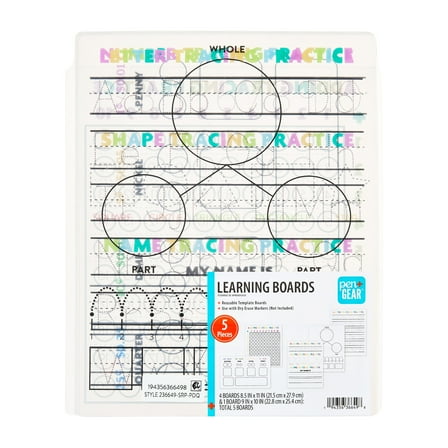 Pen+Gear Learning Boards, 5 Pieces