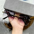 thumbnail image 1 of YAOBAMM Anti-UV Sunglasses Sunglasses Eye Protection Rimless Gradient Color Sunscreen UV Decorative Outdoor Vacation Beach Eyewear, 1 of 7