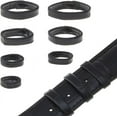 thumbnail image 1 of 14 piezas de correas de reloj de cuero de 7 tamaños, repuesto de correa de reloj, color negro/marrón, anillos de sujeción para correa de reloj de pulsera., 1 of 9