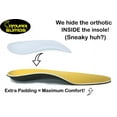 thumbnail image 2 of Samurai Insoles Sumos- Super-Padded Orthotics for Flat Feet- Perfect for Work Boots, Roomy Sneakers or Shoes (Mens 16-16 1/2), 2 of 3