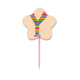 thumbnail image 1 of Cute patrón naranja y alfabeto Selección de pastelitos Star lable Flag en palillos de dientes, 1 of 3
