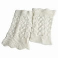 thumbnail image 2 of SPRING PARK Fashion Women Winter Crochet Lace Knitted Leg Warmers Cuffs Toppers Boot Socks, 2 of 8