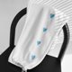 thumbnail image 5 of Gibobby Pantalones sueltos de cintura ancha para mujer a la estampados pantalones casuales largos con cordón para mujer (White, M), 5 of 5