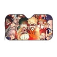 thumbnail image 2 of My Hero Academia Car Windshield Sun Shade, Front Window Sun Shades, Visor Shield Cover For Car Suv Truck, Visor Protector Blocks Uv Rays, Keep Your Vehicle Cool, Small, 51*27.5 Inch, 2 of 8