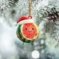 thumbnail image 6 of Lssam Watermelon Christmas Ornaments, Festive Mini Fruit Decor for Tree Hanging, Cute Winter Gift for Holiday Party Favors & Indoor Outdoor Decor, 6 of 8