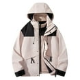 thumbnail image 1 of Up to 35% off Women's Sports Outdoor Hard Shell Jacket Outdoor Mountaineering Riding Windproof Punching Ndbuld Jacket Warm Removable Hat Mountaineering Thin Jacket, 1 of 7