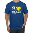 thumbnail image 1 of Wild Bobby, My Heart Is On That Tennis Field, Sports, Men Graphic Tee, Royal, XX-Large, 1 of 4