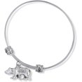 thumbnail image 1 of Emerald Park Jewelry Bear Fancy Charm Bangle (alloy, ConsumerAudience), 1 of 5