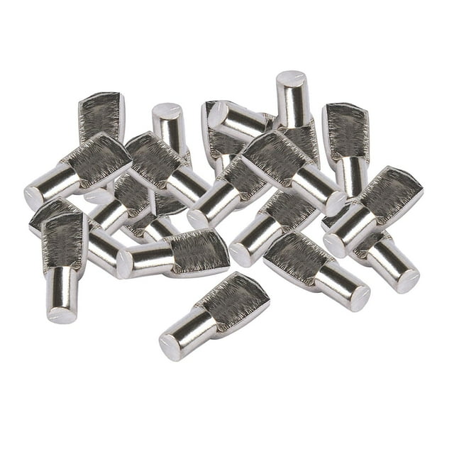 Guardoinrt 20 Pcs Piquets de Support d'Étagère en Fer Métal pour Étagères Adaptés Garde-Robe Armoire Support en Forme de L