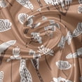 thumbnail image 5 of Ambesonne Botanical Valance Pack of 2, Tree and Plant Elements, 54"X18", Umber and Pale Rust, 5 of 5
