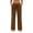 Brown, variant on Wutalume Women's Casual Lightweight Linen Pants - with Drawstring Waist and Pockets, Loose Trousers for Summer, Beach, Travel, Breathable Airy Fabric, Perfect Summer Pants for Women,Army Green L