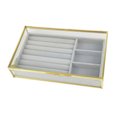 thumbnail image 3 of Bandeja organizadora de joyas Sunnimix con tapa transparente de fieltro, 3 of 8