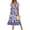 02-Blue Floral, variant on Dresses for Women Summer Midi Womens Solid Black Cotton Dresses Short Sleeve Scoop Neck Loose Fit Sun Dresses with Pocket XL 14W 16W