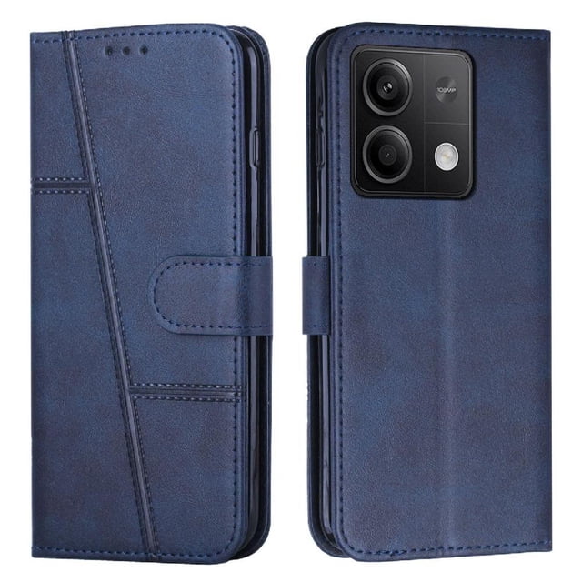 Funda Flip para FOXDOCK Xiaomi Redmi note 13 – Carcasa delgada y resistente a impactos con soporte para uso diario y profesional