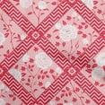 thumbnail image 1 of oneOone Cotton Poplin Twill Medium Pink Fabric Florals Craft Projects Decor Fabric Printed By The Yard 56 Inch Wide, 1 of 1