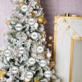 thumbnail image 2 of 12 Pieces Rustic Signs Christmas Ornaments Wood Sign Christmas Decorations Small Rustic Farmhouse Signs Christmas Tree Hanging Plaques Farmhouse White Signs Ornaments for Christmas Tree (Round Shape), 2 of 7