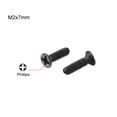thumbnail image 2 of Uxcell M2 x 7mm / 0.28" Phillips Screws Fastener Black Zinc Plated 350 Pack, 2 of 5