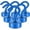 Blue, variant on FINDMAG Magnetic Hooks 28LBS N52 Neodymium Magnet Hooks for Hanging, Super Strong Magnets with Hook for Classroom, Kitchen, School, Office, Garage (16 Pack)